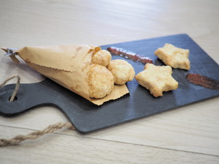 polpette di tacchino e pangrattato per bambini a forma di stelline