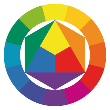color wheel with twelve colors