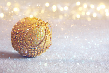 abstract Image of christmas festive tree ball decoration