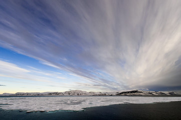 Icebreaker in the ice