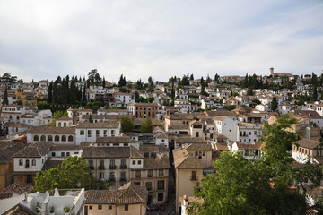 Fototapeta na wymiar The Albaicin quarter of Granada