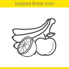 Fruits linear icon