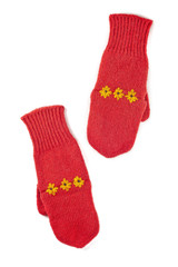 Obraz na płótnie Canvas red mittens