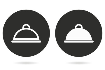 Food cover - vector icon.