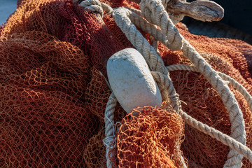 Pile of fishing net