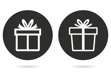 Gift Box - vector icon.