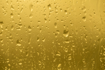 gold color water drop for background
