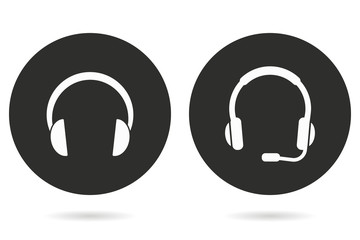 Headphone - vector icon.