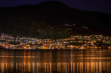 small village in norway at night