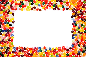 Ein Rahmen aus Jellybeans