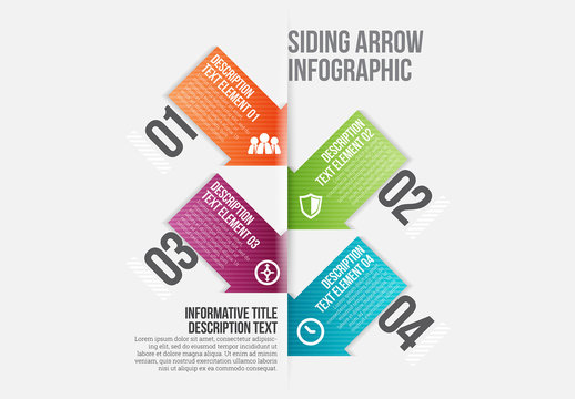 Stacked Arrow Infographic