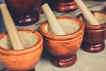 wood mortar