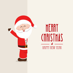 santa claus wave christmas type