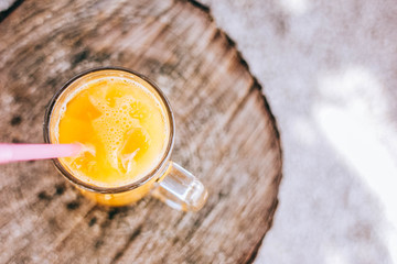 Orange juice smoothie