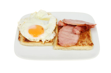 Egg bacon and potato bread