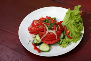 Salad with vegetables