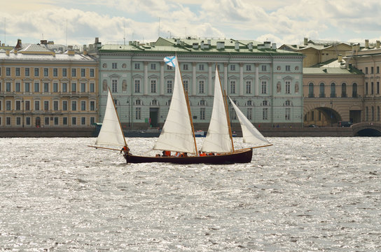 The waters of the river Neva.