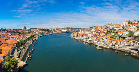 Aerial view of Porto in Portugal