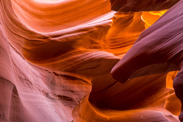 Antelope Canyon in Arizona, USA.