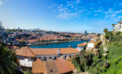 Fototapeta na wymiar Aerial view of Porto in Portugal