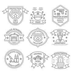 Police Label Set