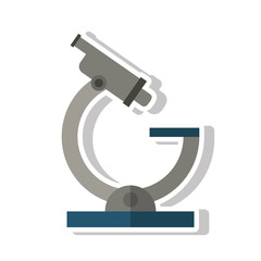 Microscope icon. tool laboratoy science and chemistry theme. Isolated design. Vector illustration