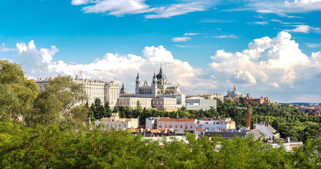 Obraz premium Almudena Cathedral in Madrid, Spain