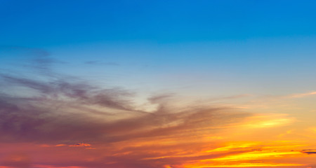 Naklejka na ściany i meble Sunset panorama