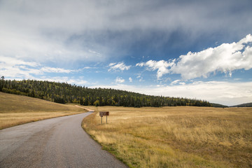Fototapeta na wymiar Autumn landscape near Zion National Park, USA.