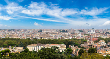 Panoramic view of Rome