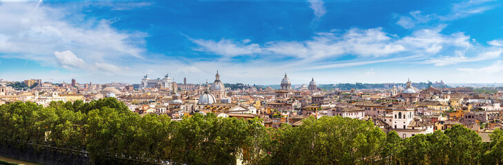 Fototapeta na wymiar Panoramic view of Rome