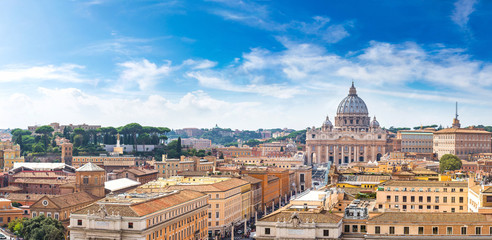 Rome and Basilica of St. Peter in Vatican