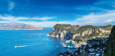 Capri island  in Italy