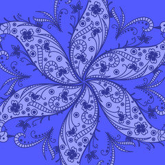 Henna Flourish Graphic Vector Background