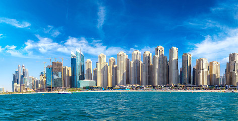 Naklejka premium Panorama Dubai Marina