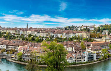 Naklejka na ściany i meble Panoramic view of Bern