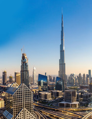 Naklejka premium Aerial view of Dubai