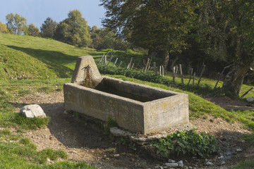 Mountain stone fountain