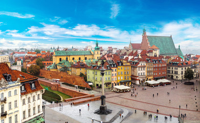 Panoramic view of Warsaw