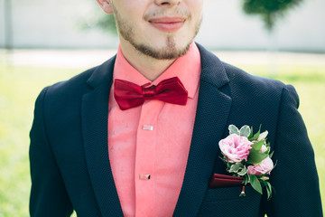 Fashion detail image of a groom wearing