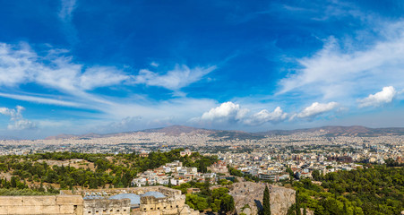 Fototapeta na wymiar Panoramic view of Athens, Greece