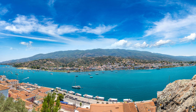 Fototapeta Poros island in Greece