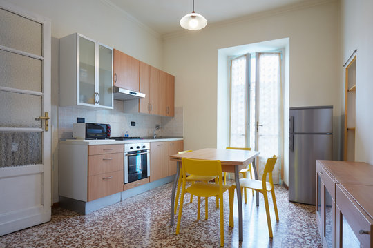 Simple kitchen interior in normal apartment