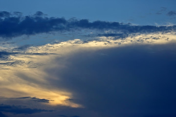 Fototapeta premium colorful sunset in the sky