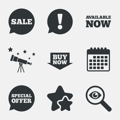 Fototapeta premium Sale icons. Special offer speech bubbles symbols.