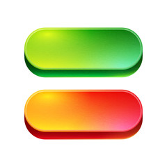 Bright beautiful buttons for websites and applications.