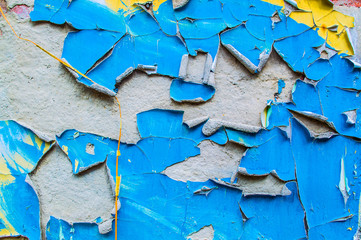 Wall texture with peeling paint