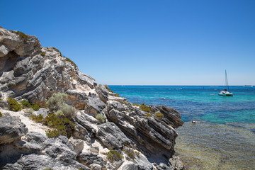 Fototapeta na wymiar Rottnest Island in Western Australia.