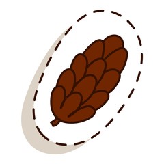 Autumn icon isolated
