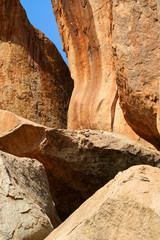 Bizarre rock formations in Hampi